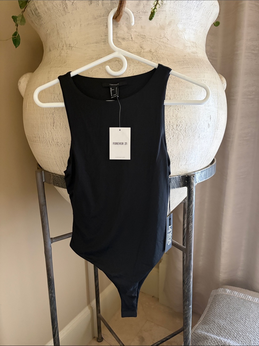 Forever 21 Black Tank Style Sleeveless Bodysuit